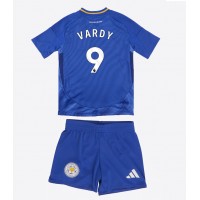 Leicester City Jamie Vardy #9 Domáci Detský futbalový dres 2024-25 Krátky Rukáv (+ trenírky)